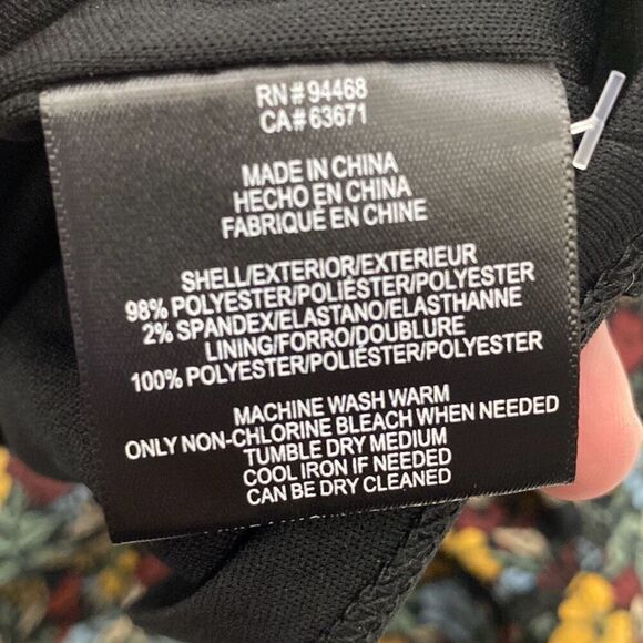 BCBG Paris Women's Multicolor Floral Ruffle V-Neck Sleeveless Dress Size XXL - Picture 8 of 9